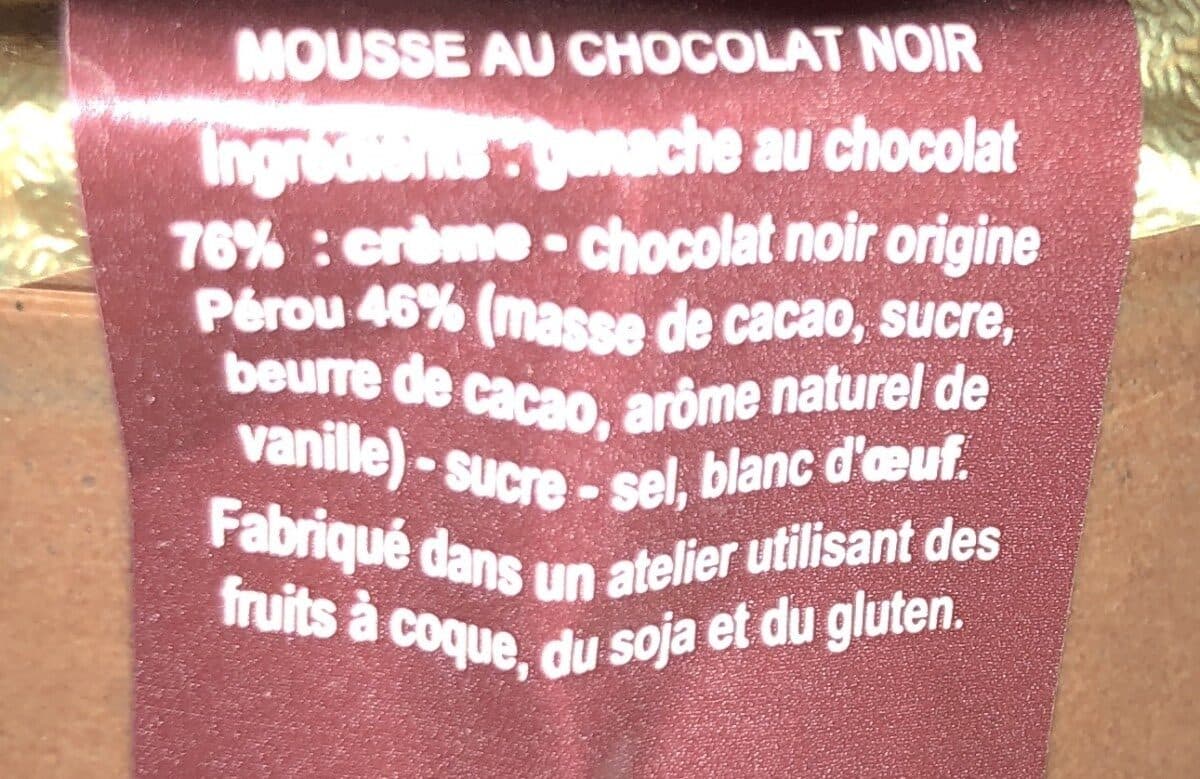 La fermiere Mousse au chocolat noir packshot
