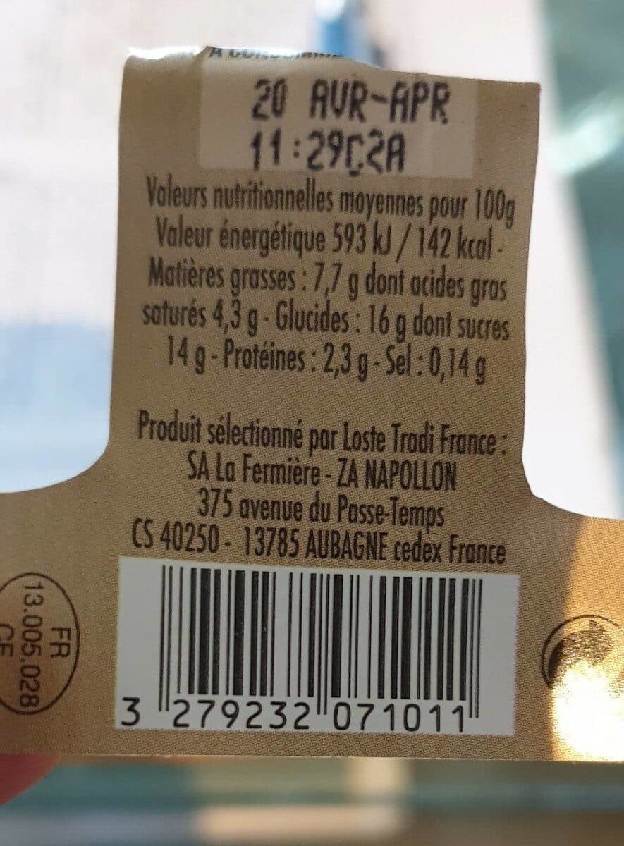 la fabrique à délices Yaourt caramel beurre salé packshot