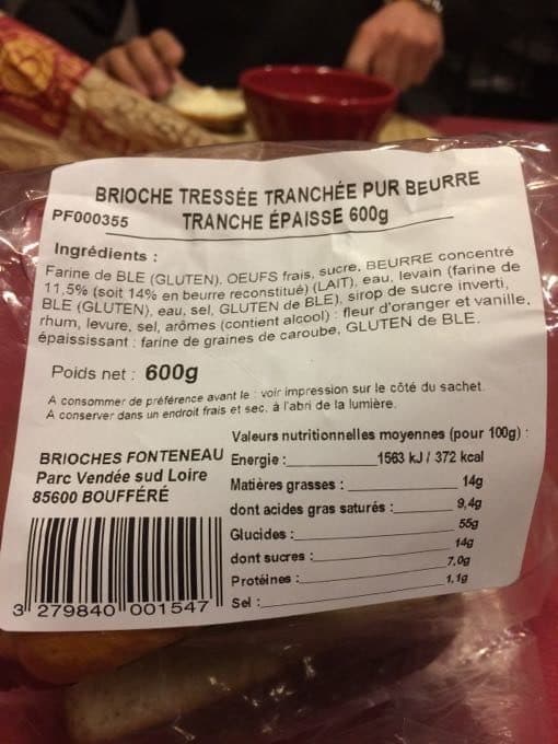Sans marque Brioche tressée pur beurre tranches épaisses, 1 pièces, 600g packshot