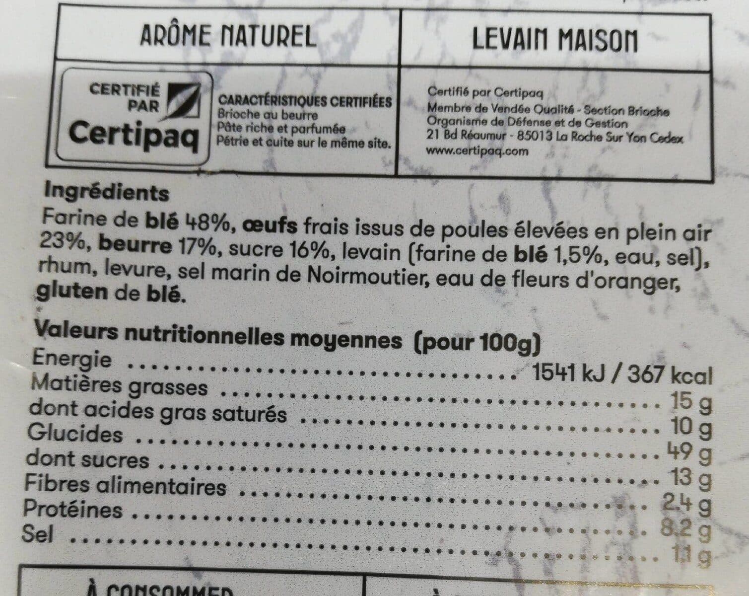 Brioches Fonteneau Brioche vendéenne packshot