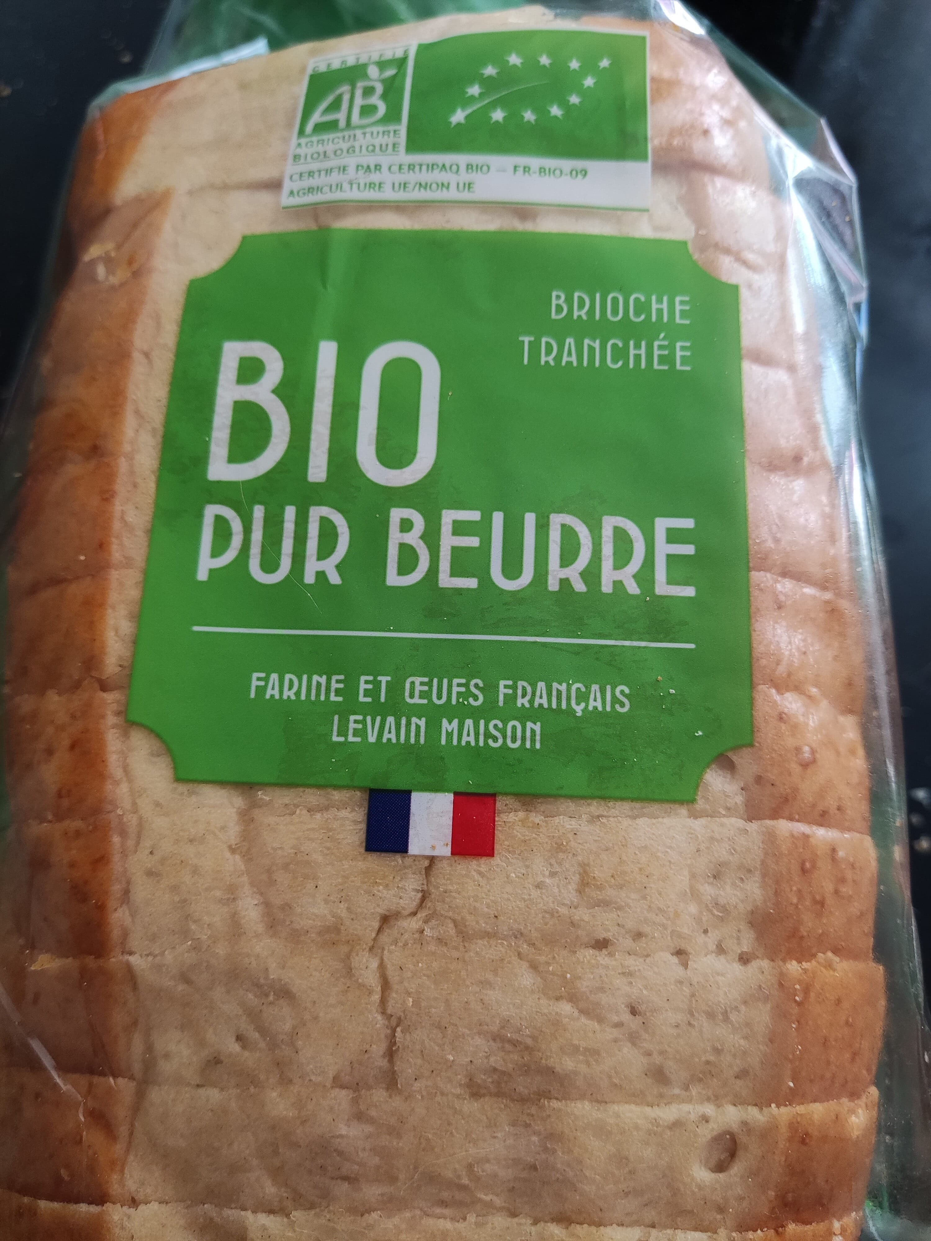 Brioche FONTENEAU BRIOCHE TRANCHEE BIO 400G packshot