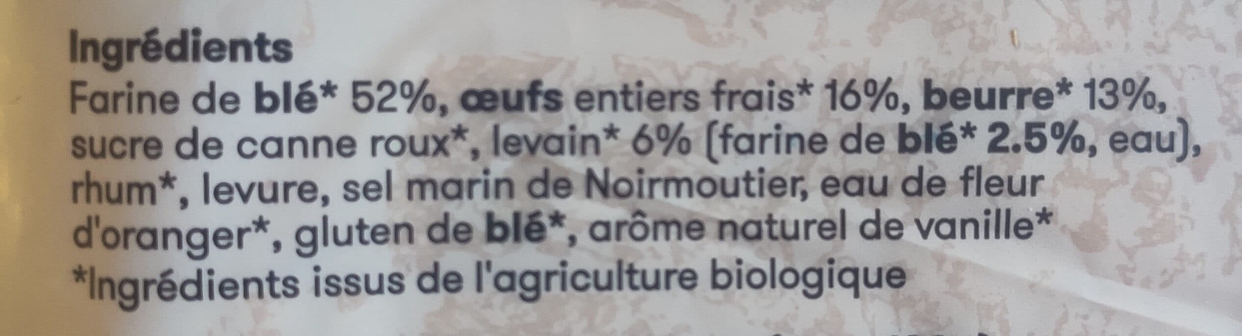 Brioche Fonteneau Brioche tranchée bio packshot