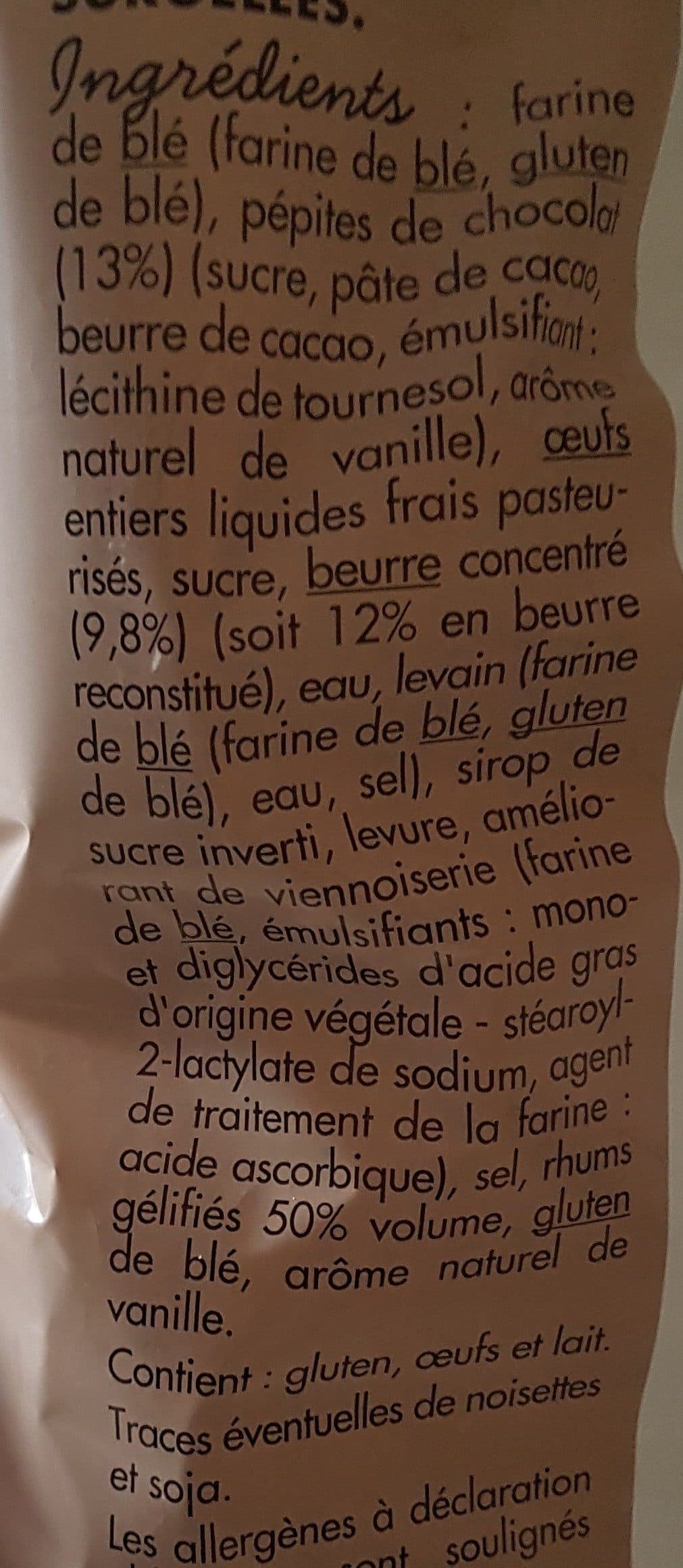 Toupargel Briochettes pur beurre aux pépites de chocolat packshot