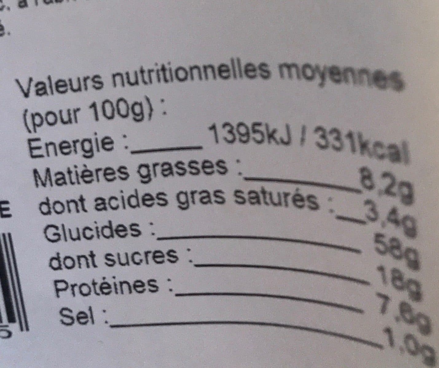 Open Food Facts Brioche aux pepites de framboise packshot