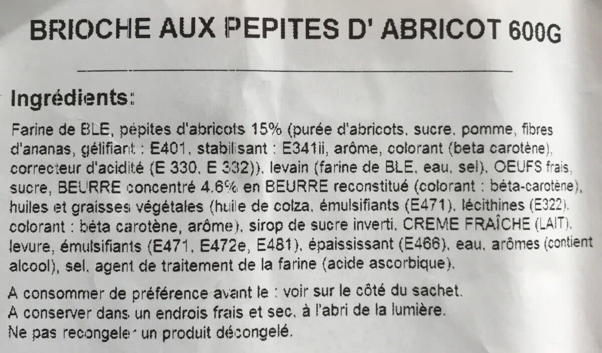 Brioches Fonteneau Brioche aux pépites d'abricot packshot