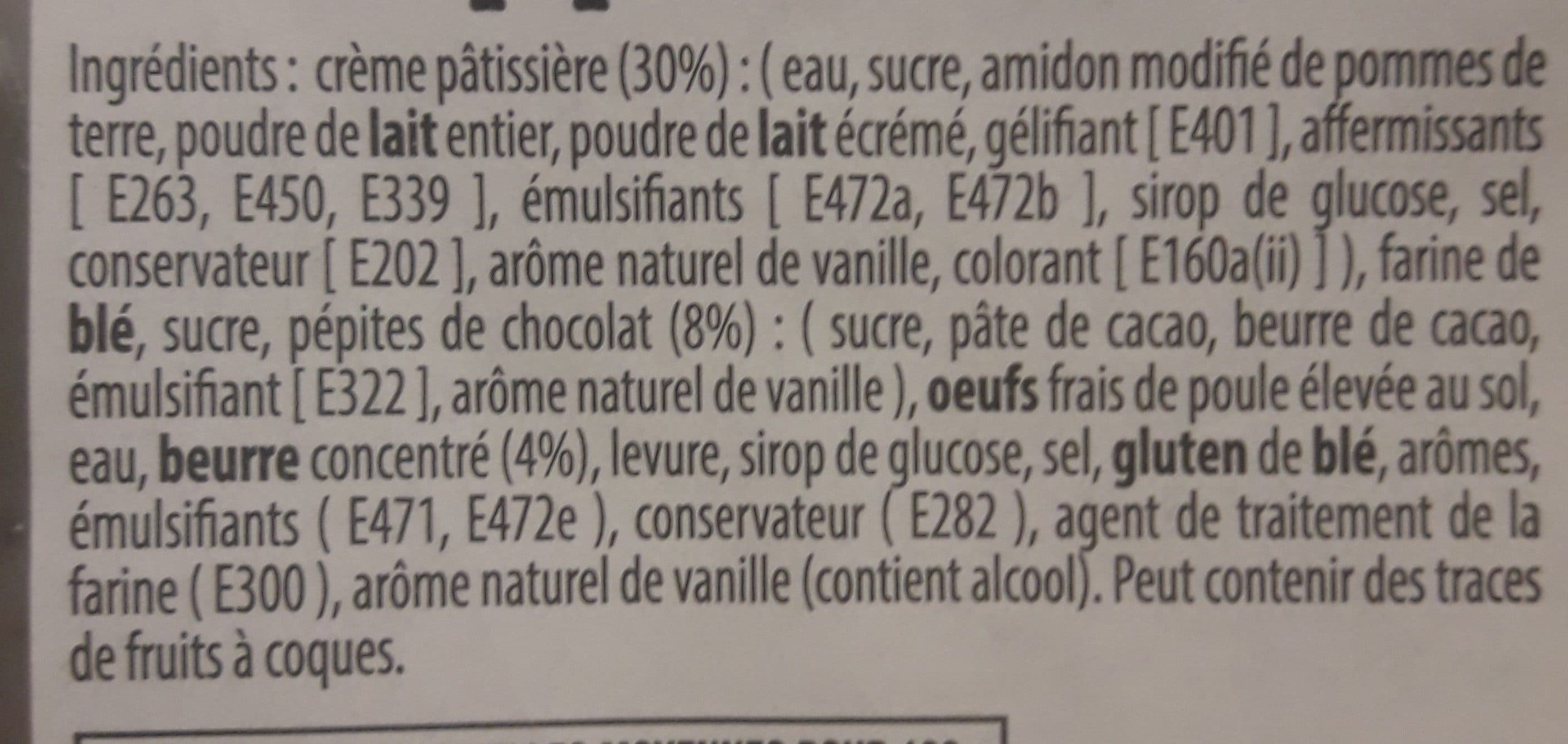 Sas Brioches Fonteneau Chinois pur beurre ces le pâtissière aux pépites de chocolat packshot