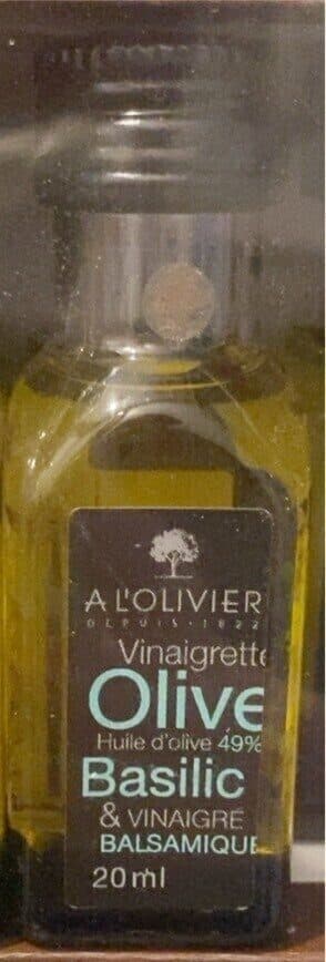 A l'Olivier Vinaigrette packshot