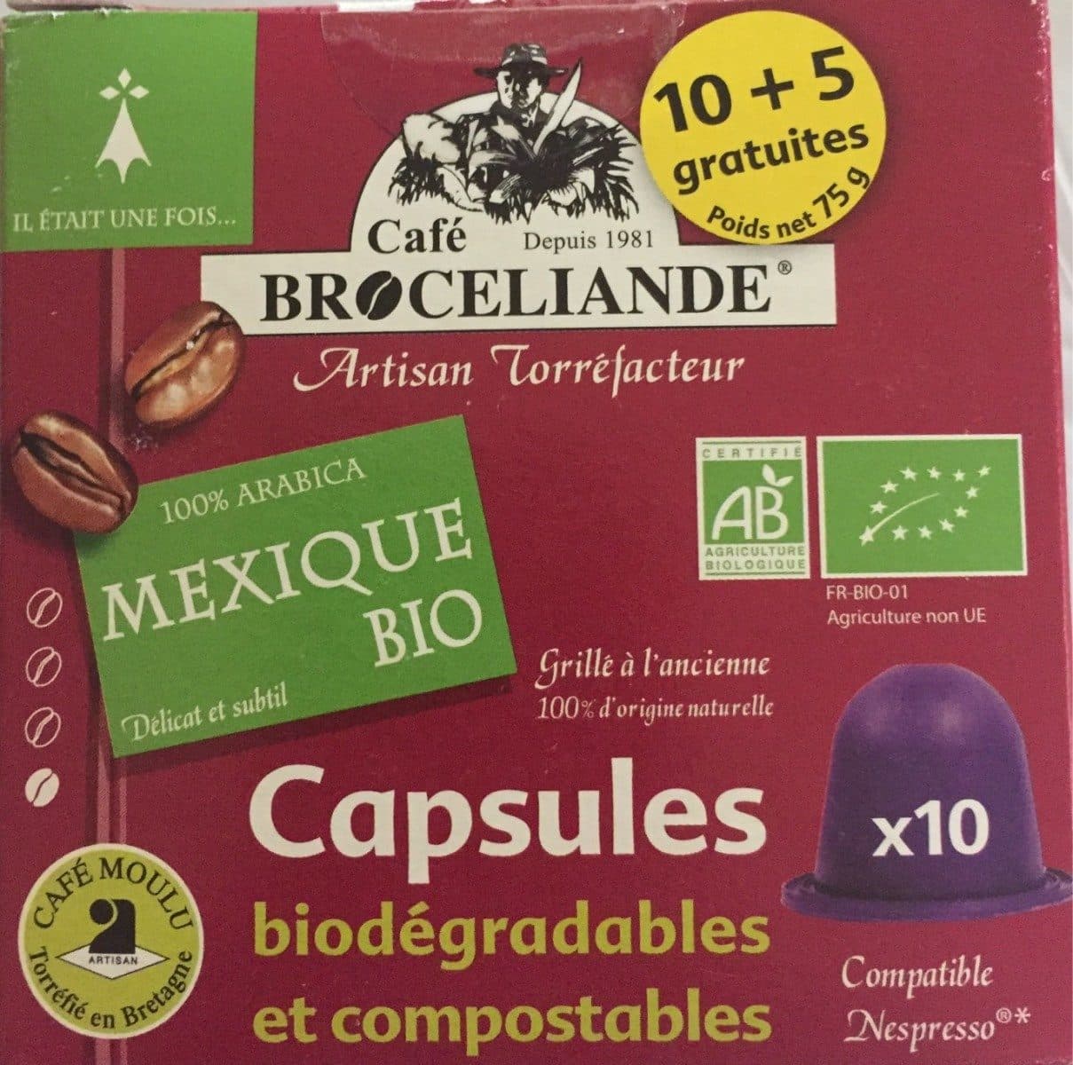 Open Food Facts Café Broceliande packshot