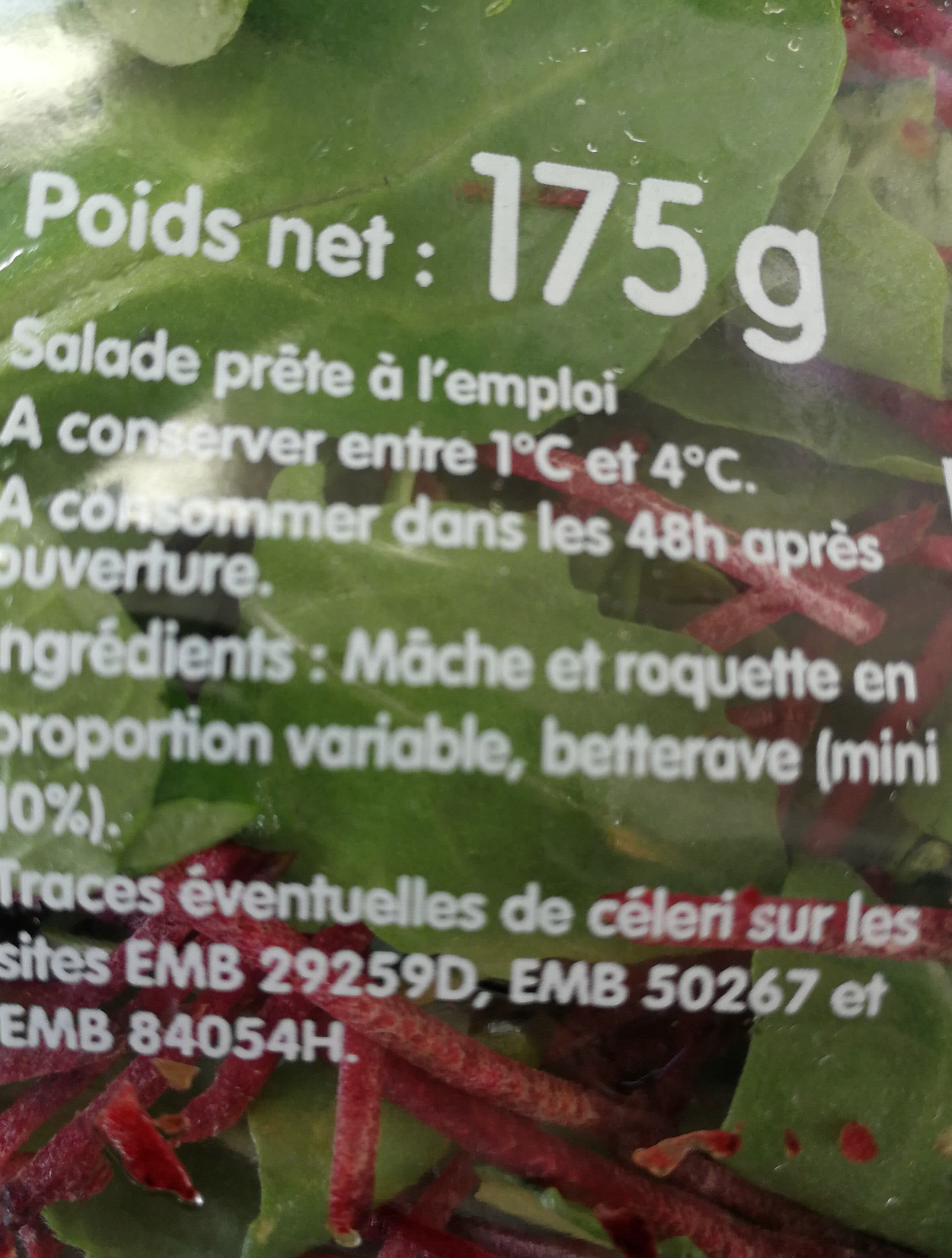 Florette Mâche Roquette Betterave 175 G packshot