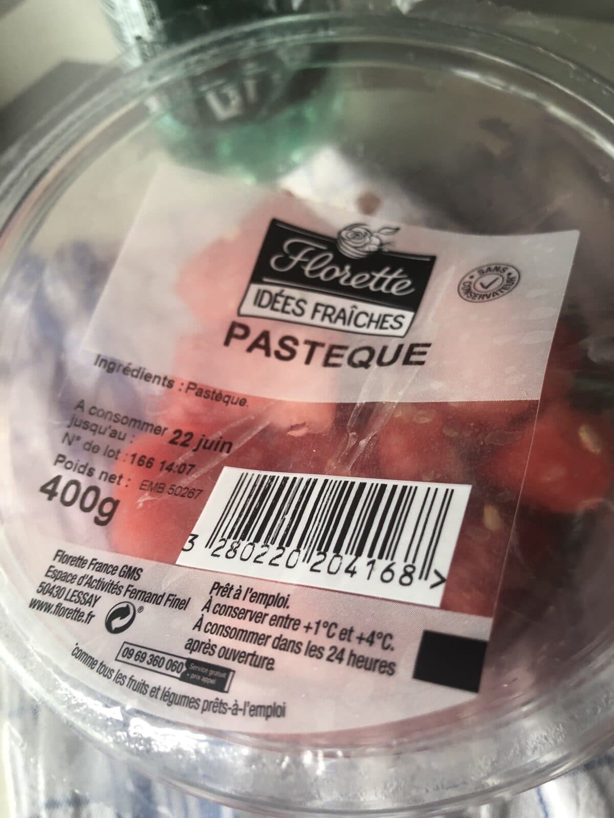 Florette Pastèque Cube packshot