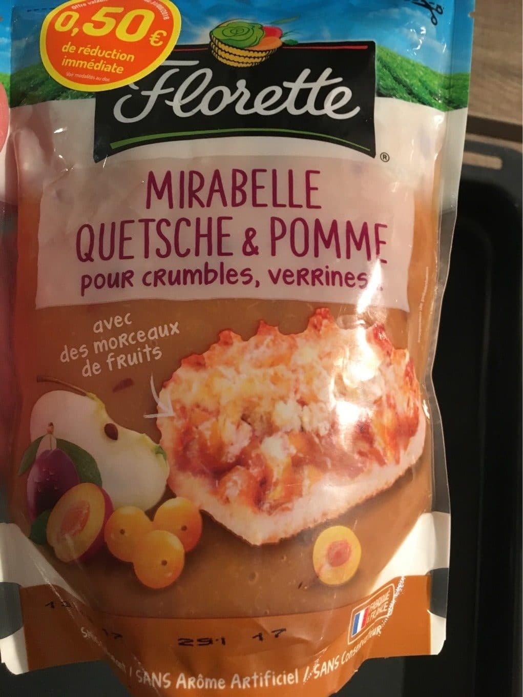 Florette Fruits préparés mixés (mirabelle, quetsche, pomme) packshot