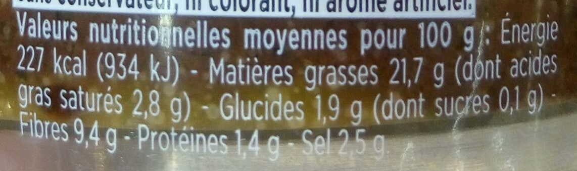 Florette Tapenade d'Olives Noires à l'huile d'olive vierge extra packshot
