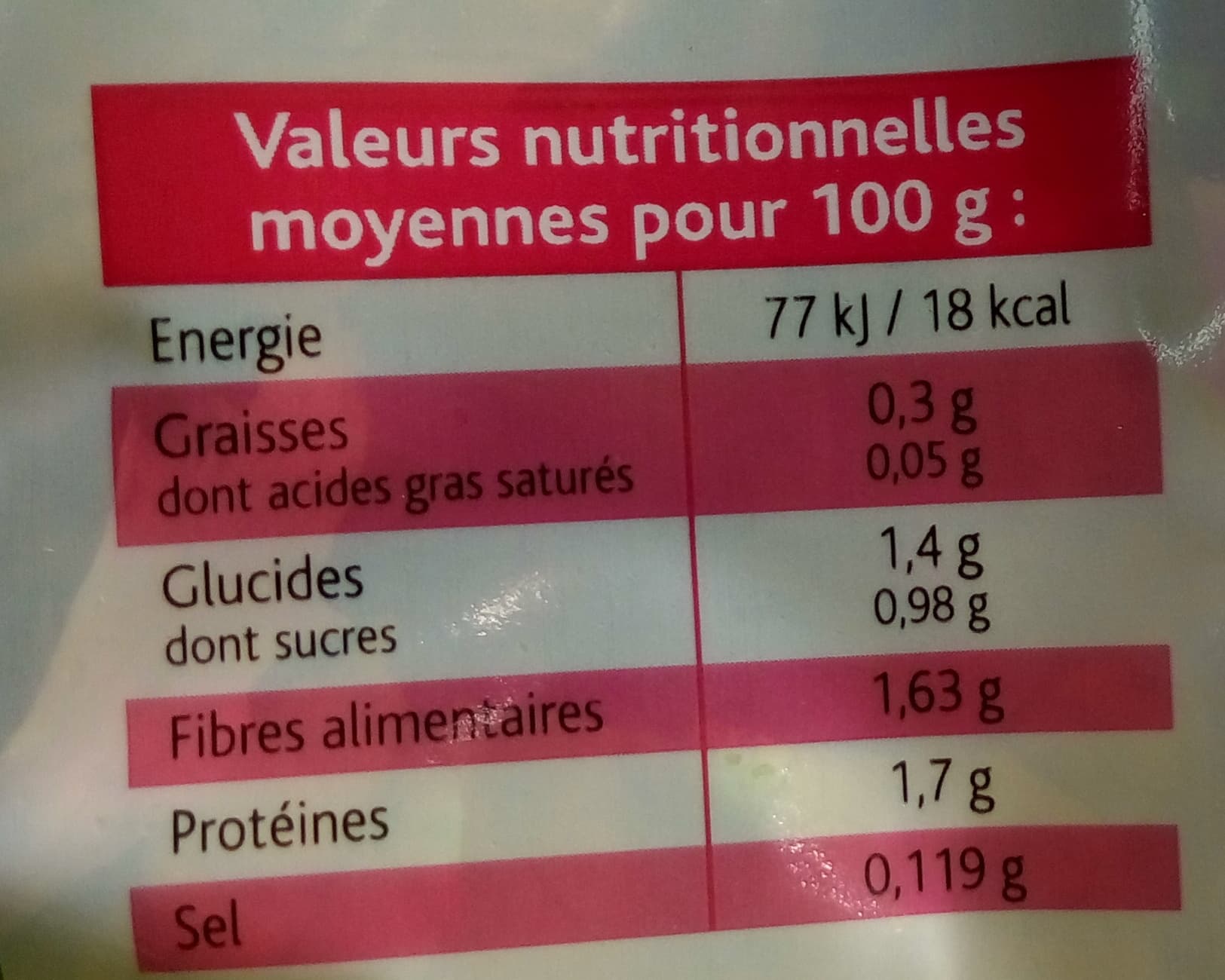 Florette Feuille de chêne packshot