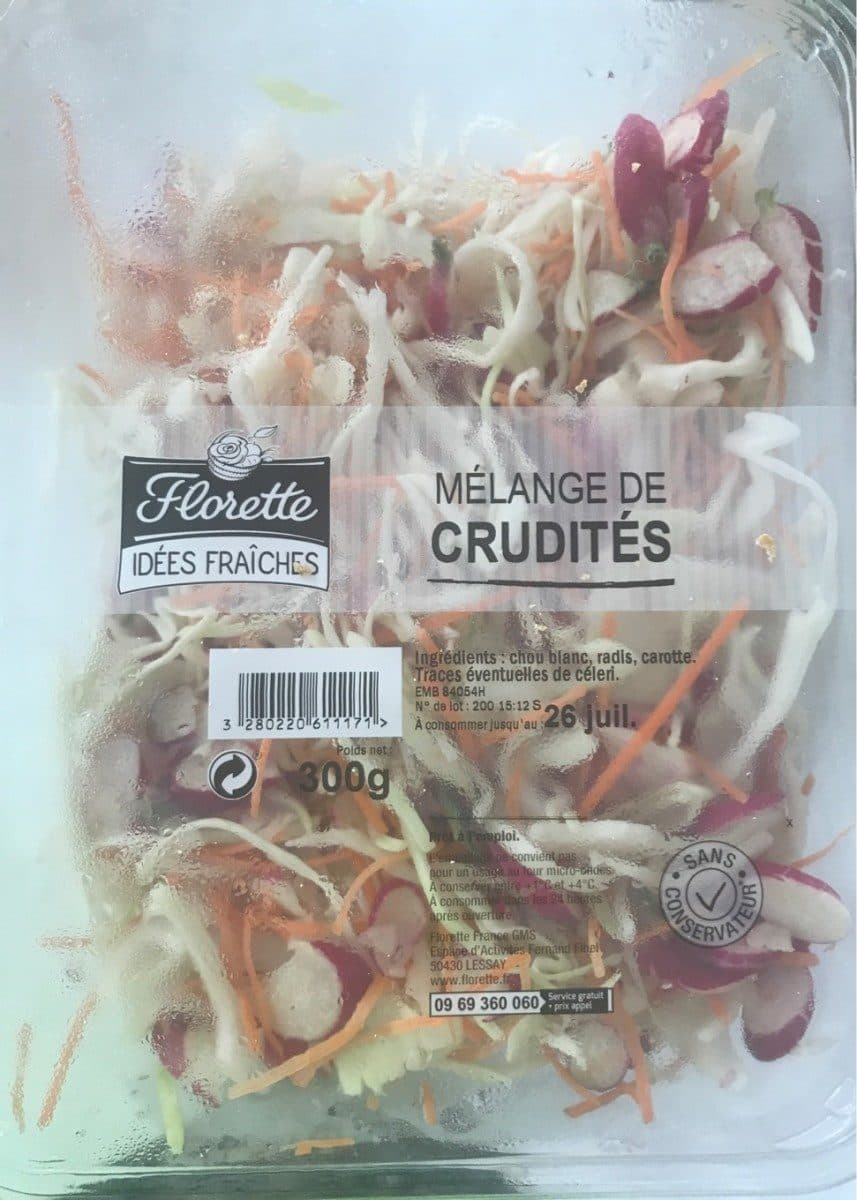 Florette Melange de crudités packshot
