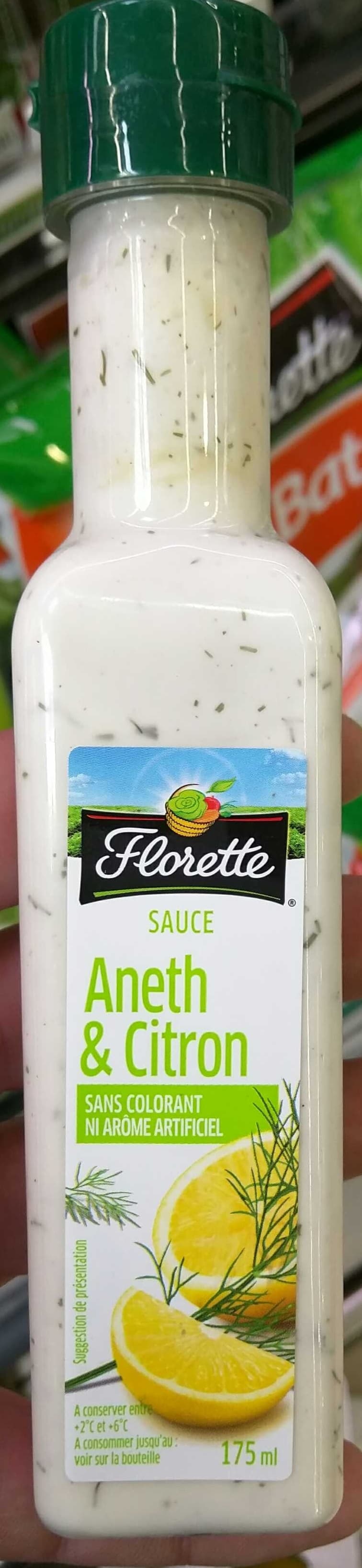Florette Sauce Aneth & Citron packshot