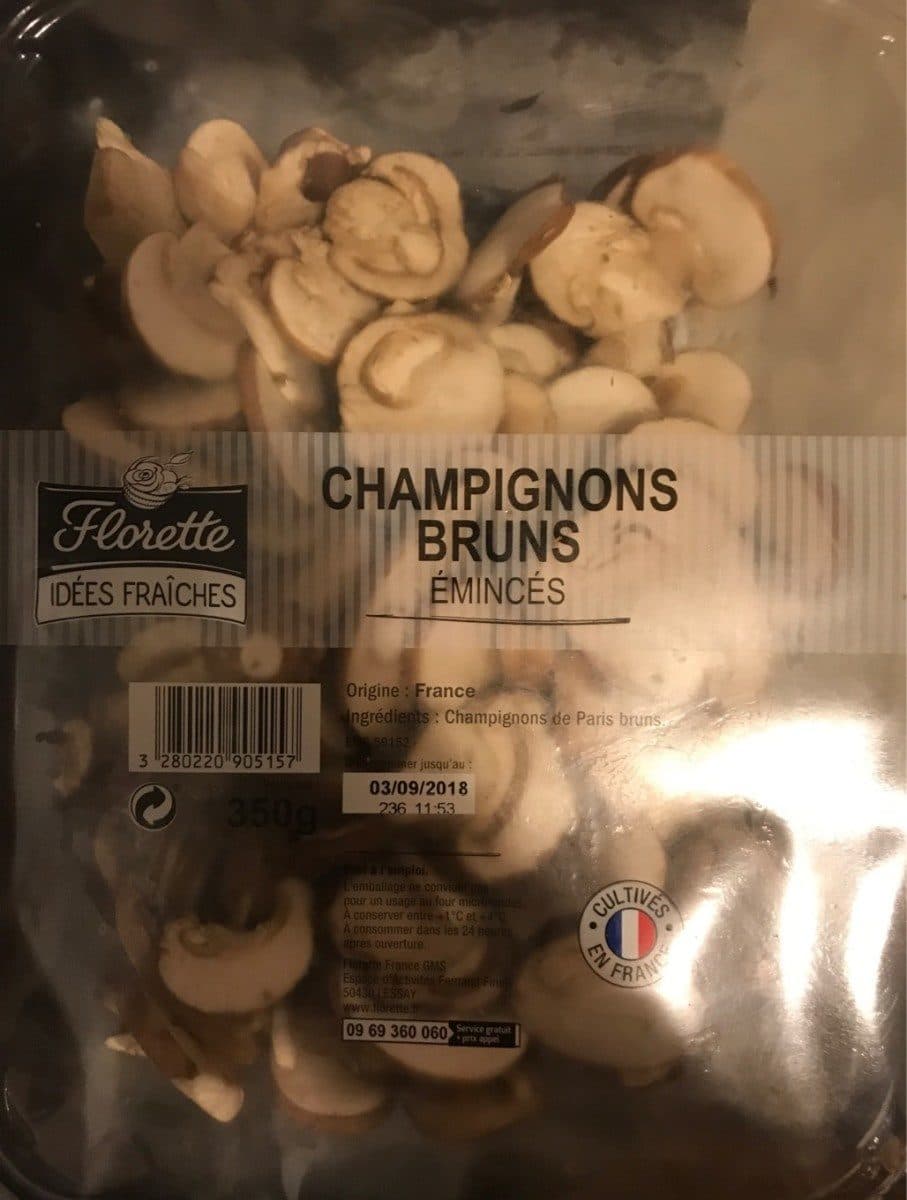 Florette Champignons bruns, barquette packshot