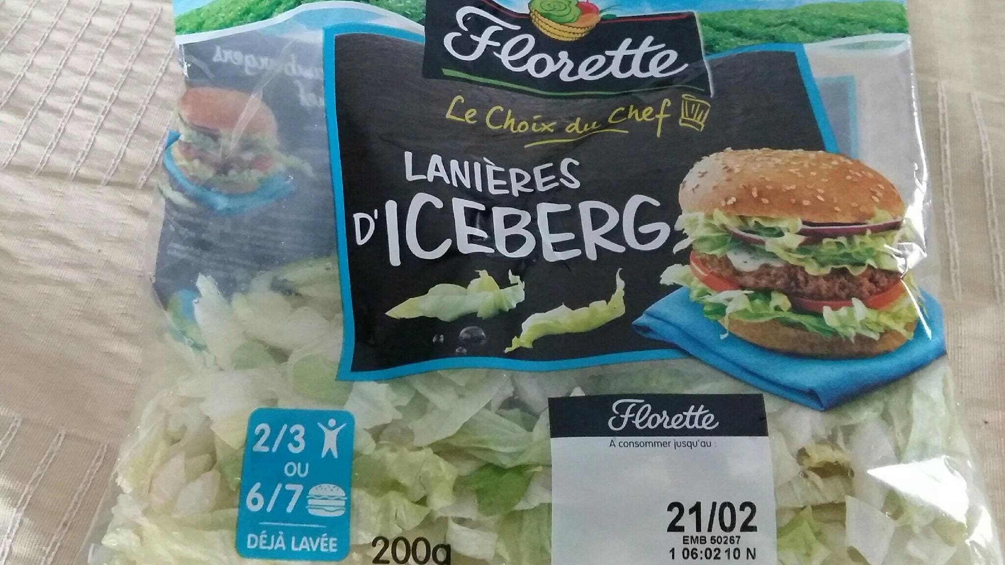 Florette Lanières d'Iceberg packshot
