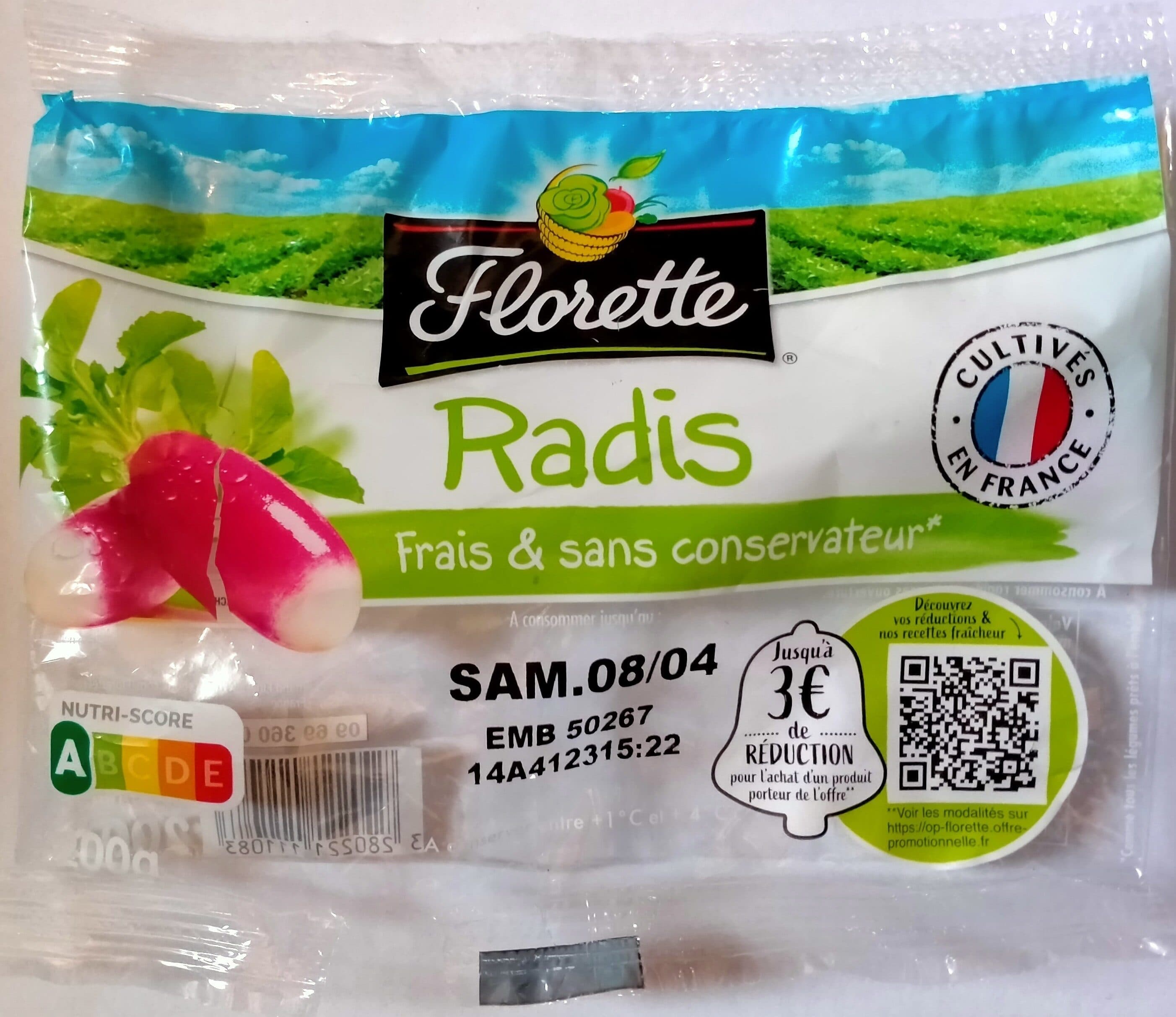 Florette Radis packshot