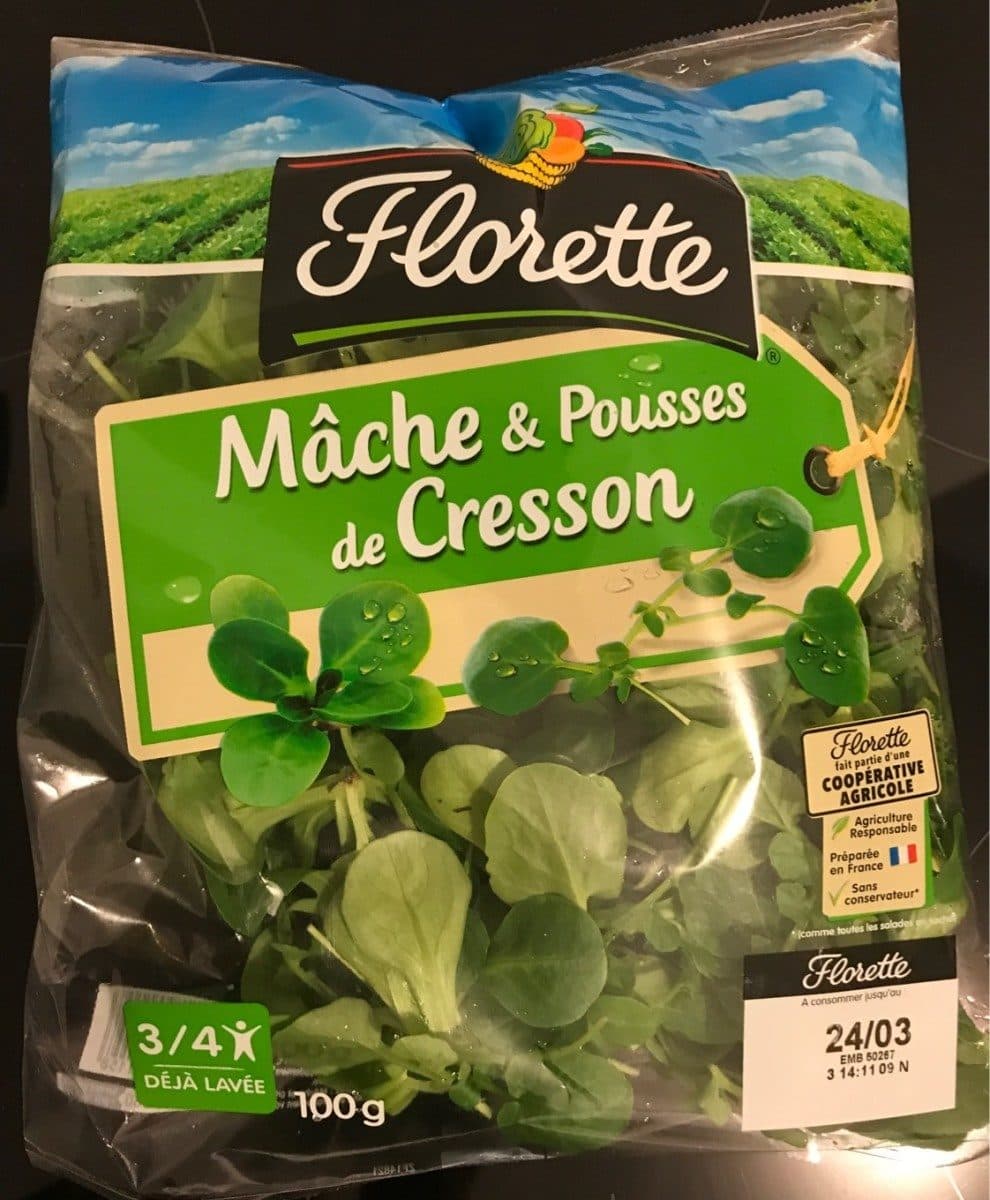 Florette Mâche et pousses de cresson packshot