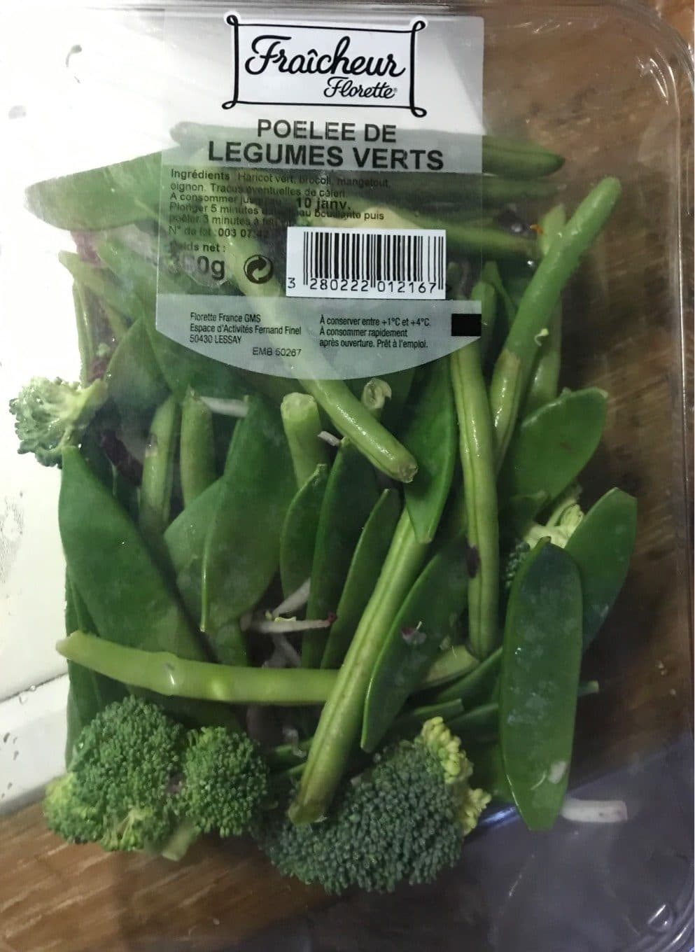Florette Petits légumes verts, packshot