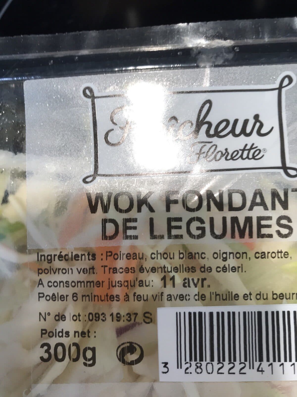Florette WOK fondant de légumes 300 G packshot