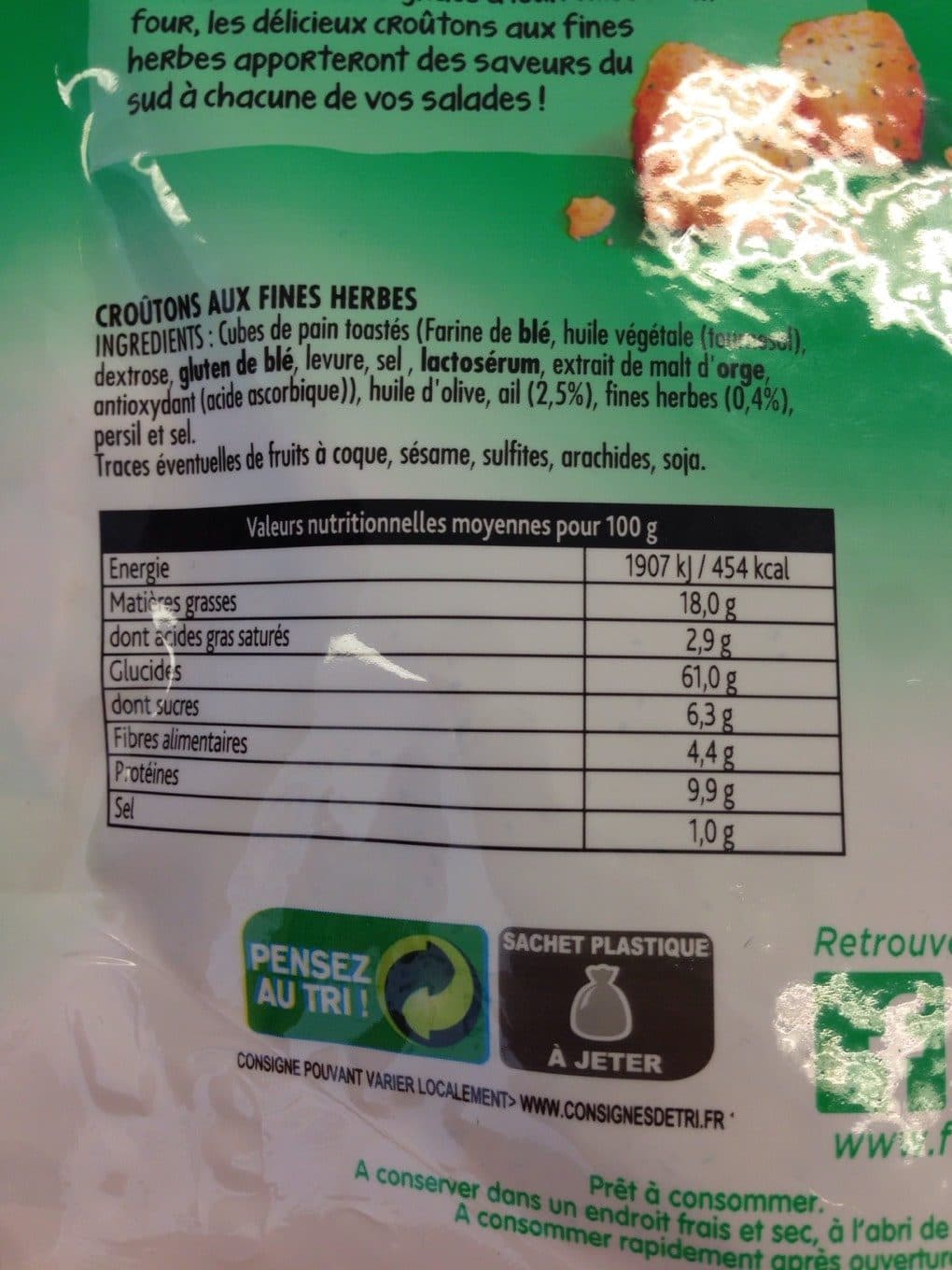 Florette Croûtons aux fines herbes packshot