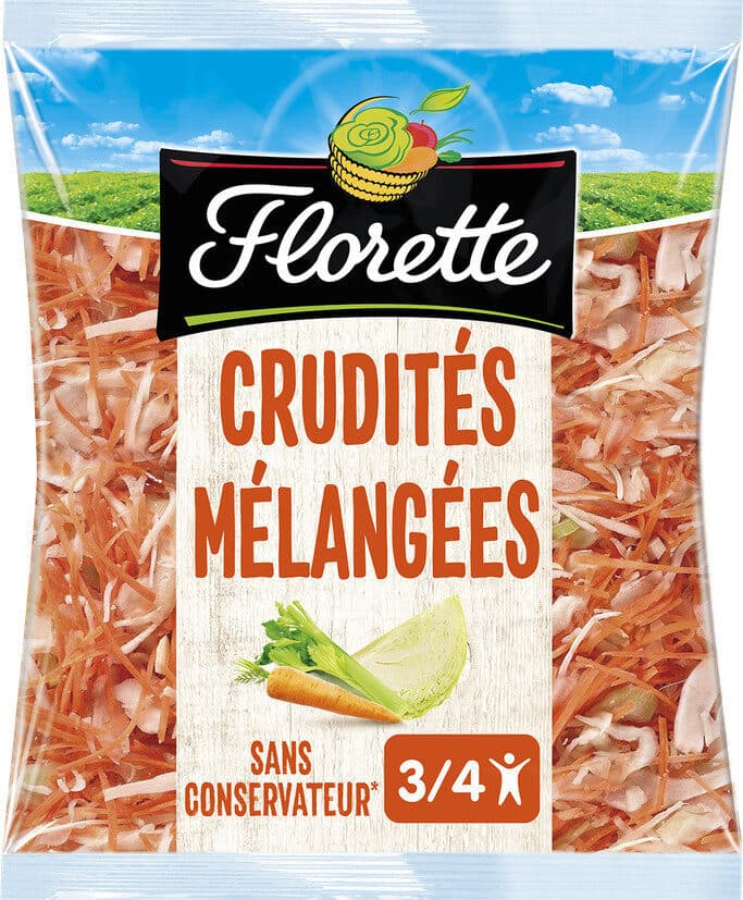 Florette Les Crudités Mélangées (Chou blanc, Carotte & Céleri branche) packshot