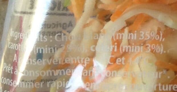 Florette Les Crudités Mélangées (Chou blanc, Carotte & Céleri branche) packshot