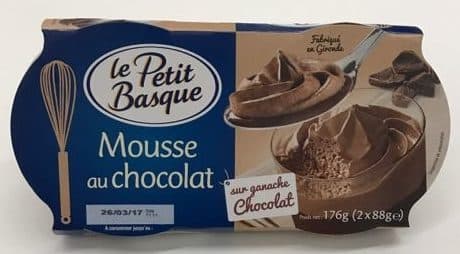 Le Petit Basque Mousse au chocolat sur ganache packshot