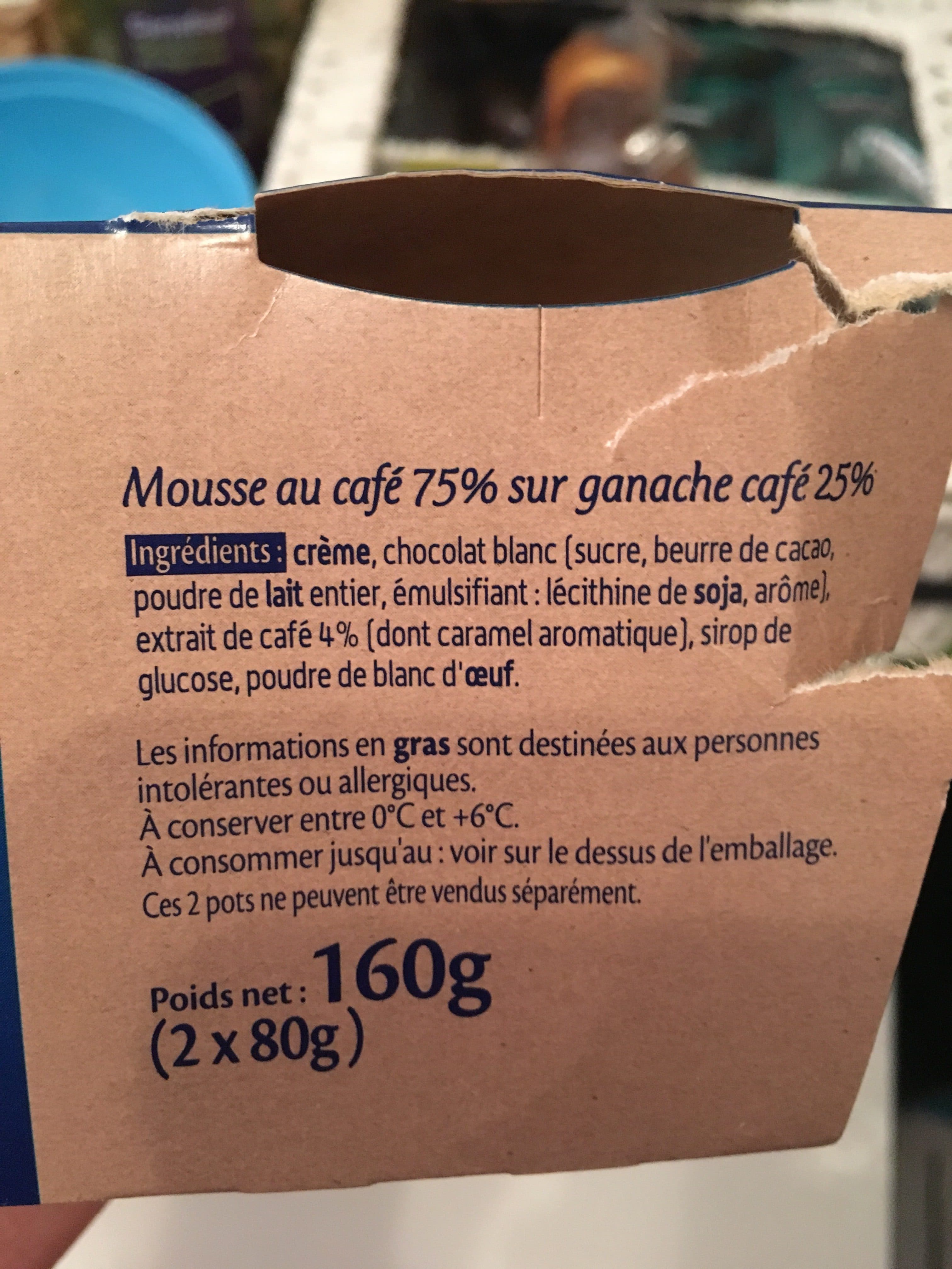 Le Petit Basque Mousse au café sur ganache packshot