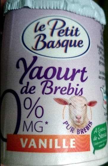 Le Petit Basque Yaourt 0% mg vanille packshot