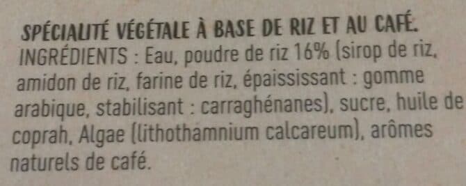 June Dessert végétal de riz douceur café packshot