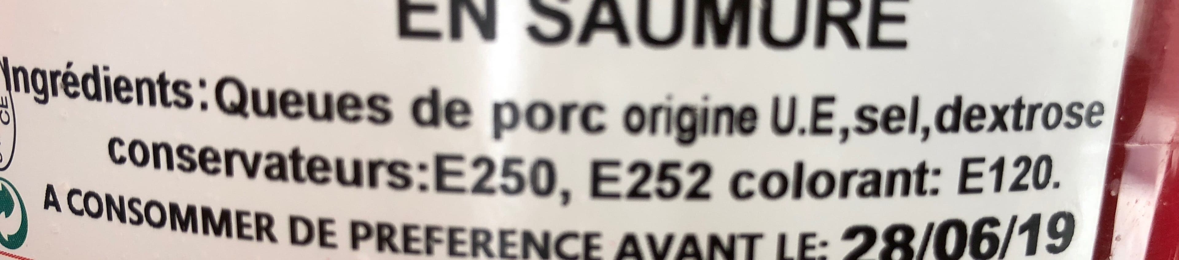 Marion Queues ou gouins de porc packshot