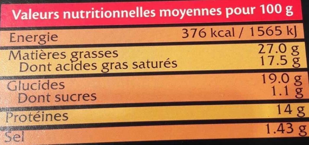 Fauquet Tarte au maroilles packshot