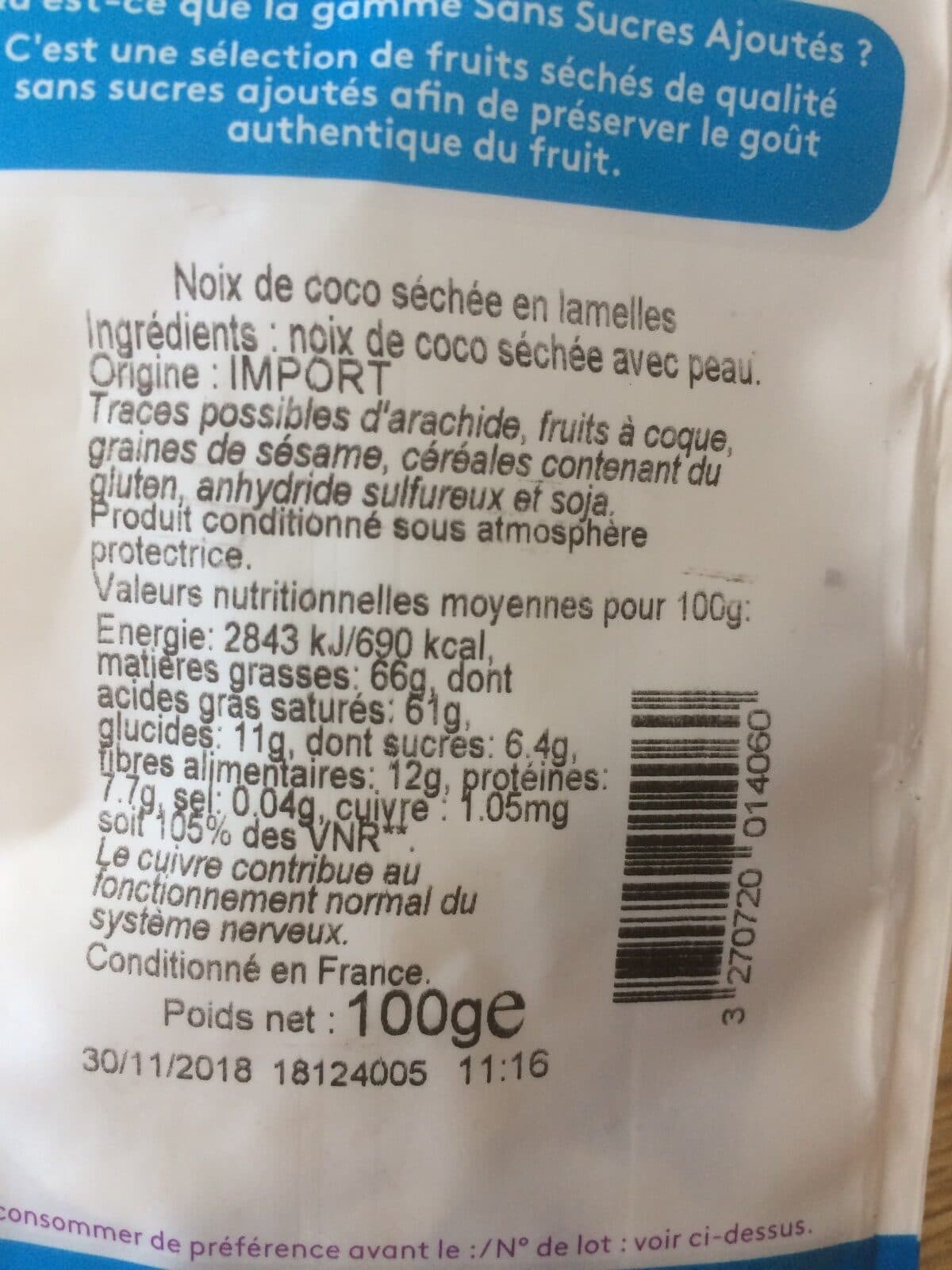 Daco Bello Noix de coco packshot