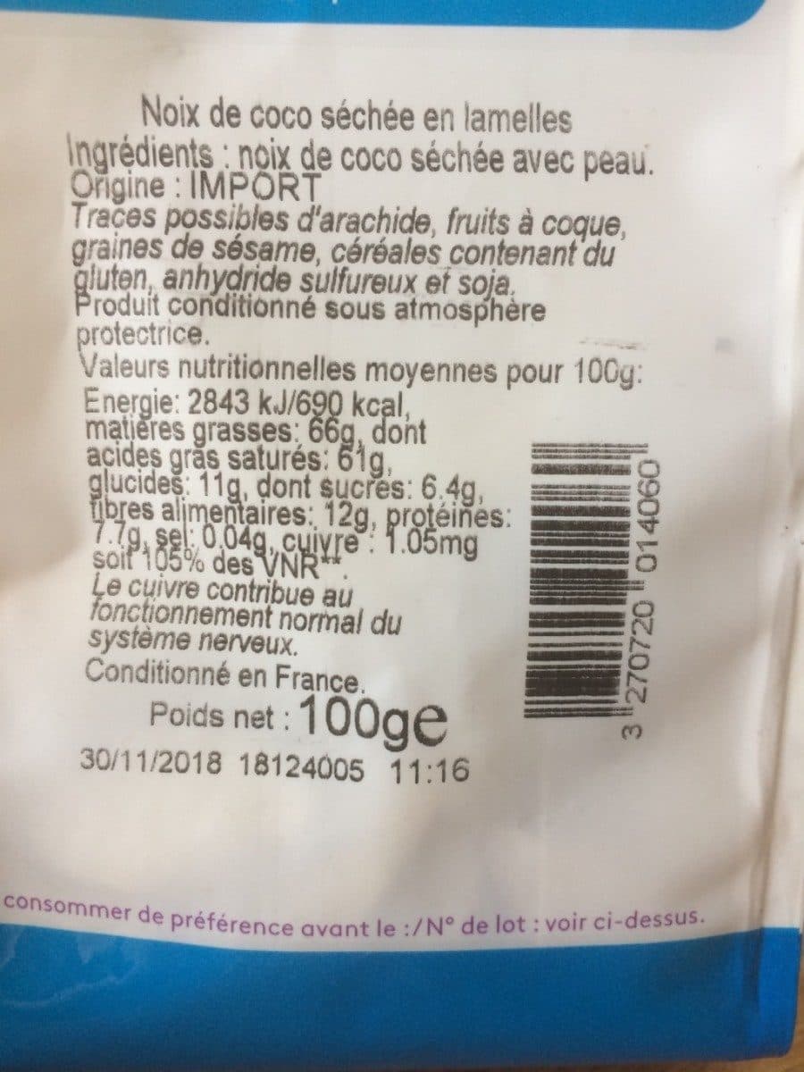 Daco Bello Noix de coco packshot