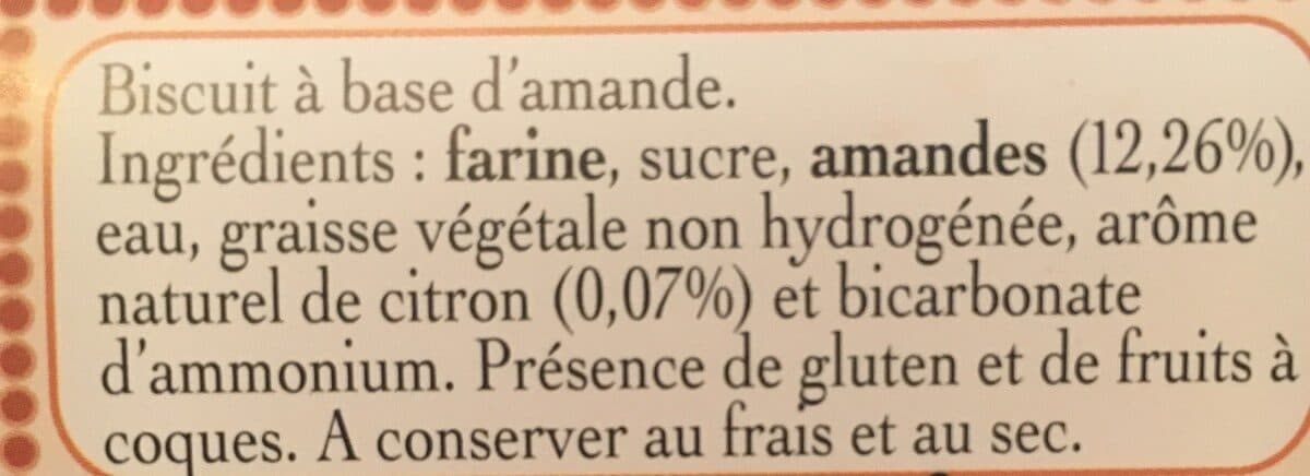 Biscuiterie Aujoras Croquettes aux amandes packshot