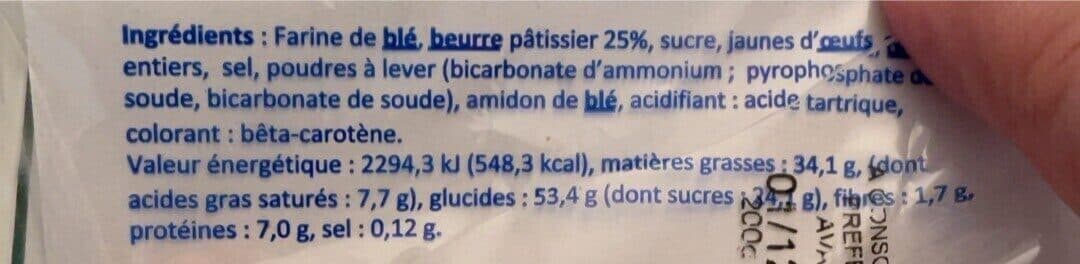 Open Food Facts Palets Bretons Au Beurre packshot