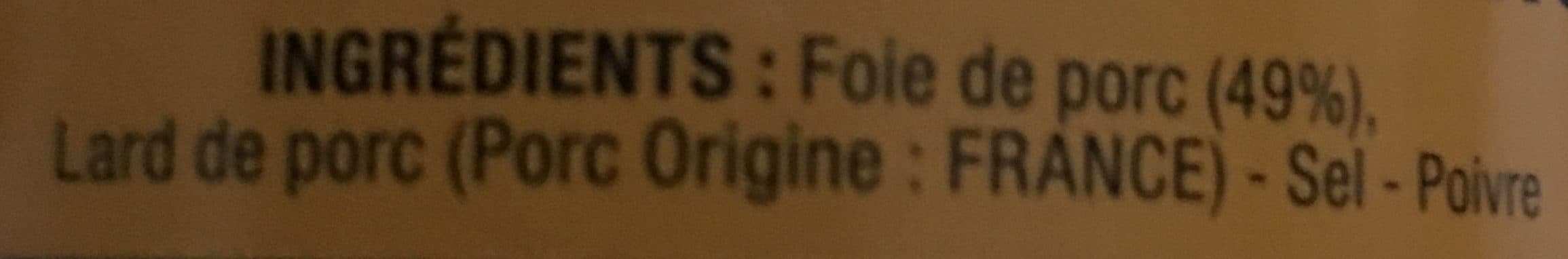 Lou Gascoun Pâté de foie de porc packshot