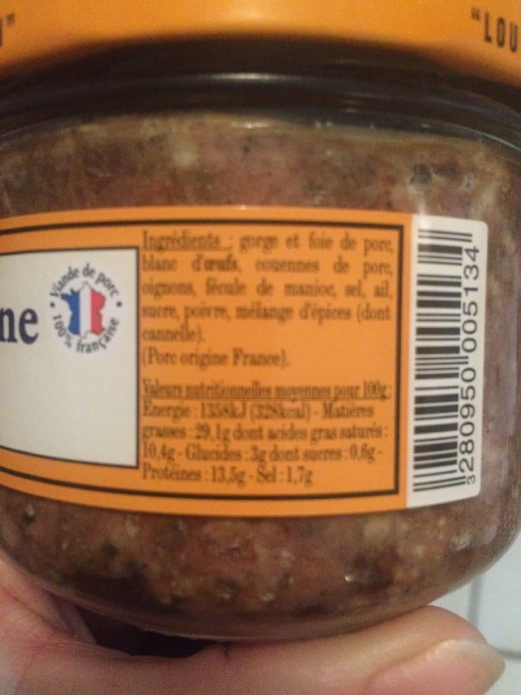 Lou Gascoun Terrine de campagne pur porc packshot