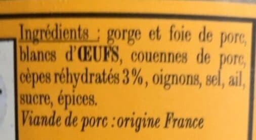 Lou Gascoun Terrine de Campagne aux Cèpes packshot