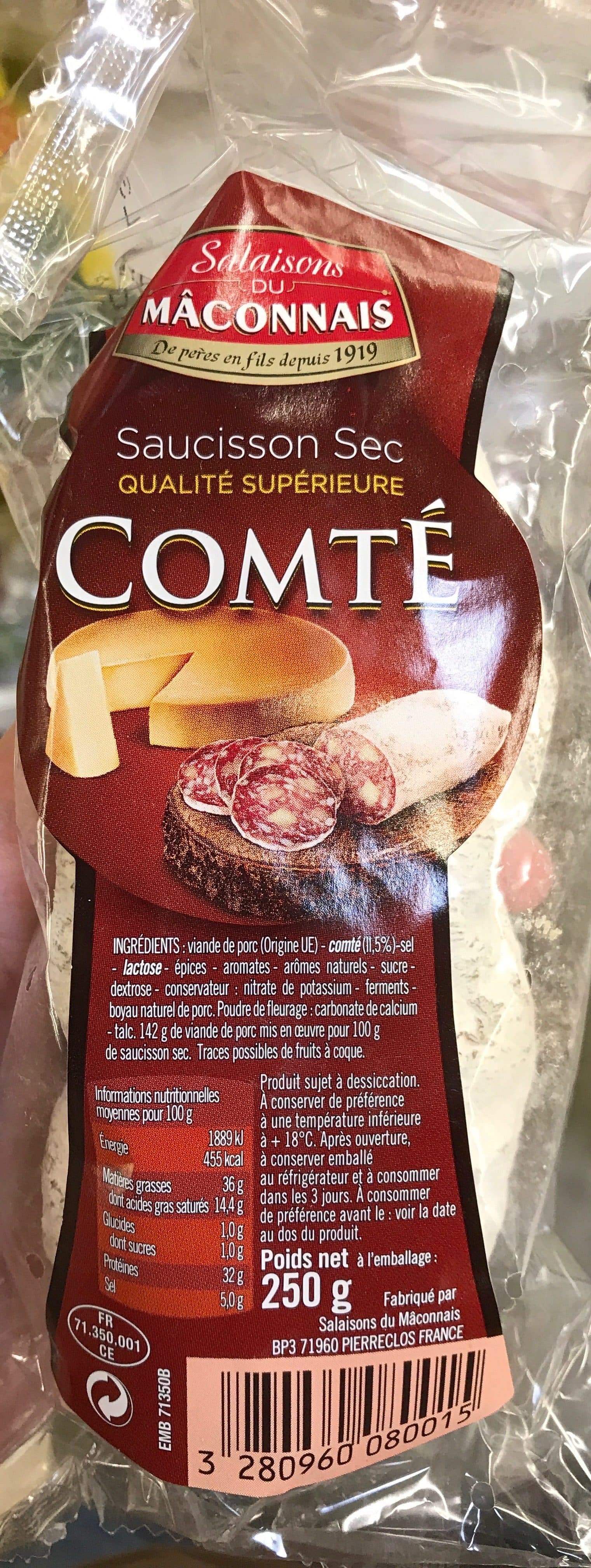 Salaisons du Mâconnais Saucisson Sec Comté packshot