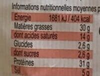 Open Food Facts Saucisse sèche packshot
