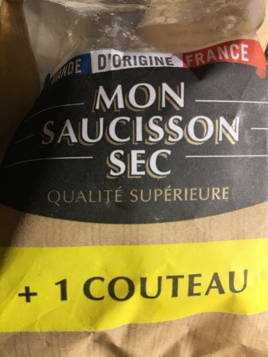 Open Food Facts Mon saucisson sec qualité supérieur packshot
