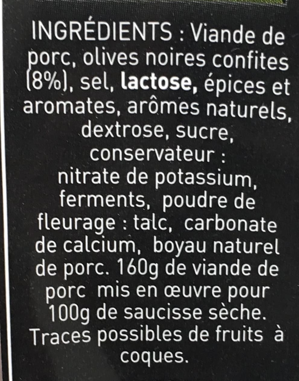 Salaisons du Mâconnais Recette aux Olives packshot