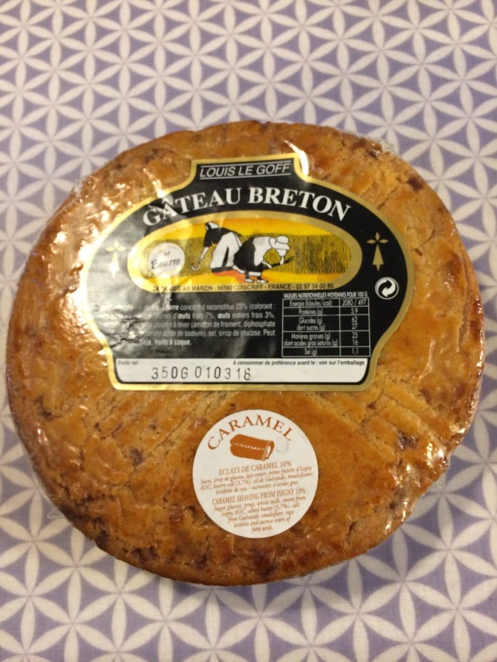 Louis Le Goff Gâteau Breton Caramel packshot
