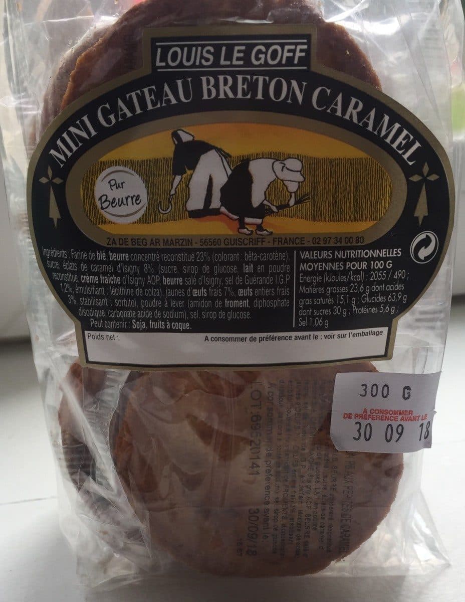 Le Goff Mini Gâteau Breton Caramel packshot