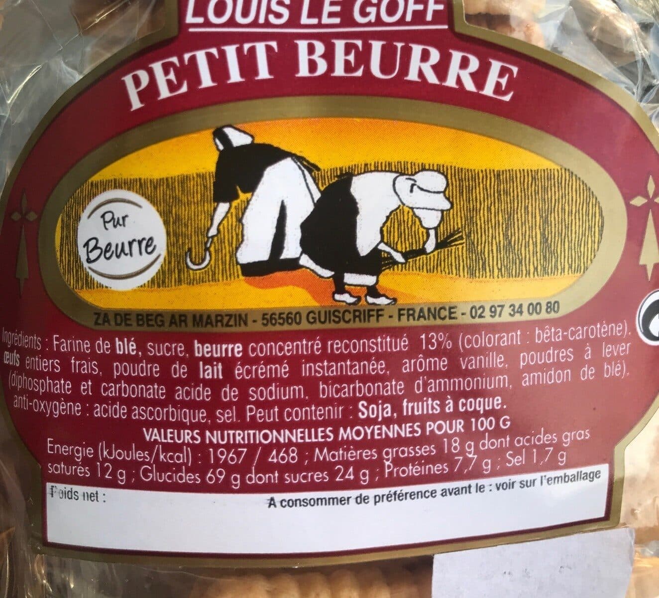 Louis Le Goff Petit beurre packshot