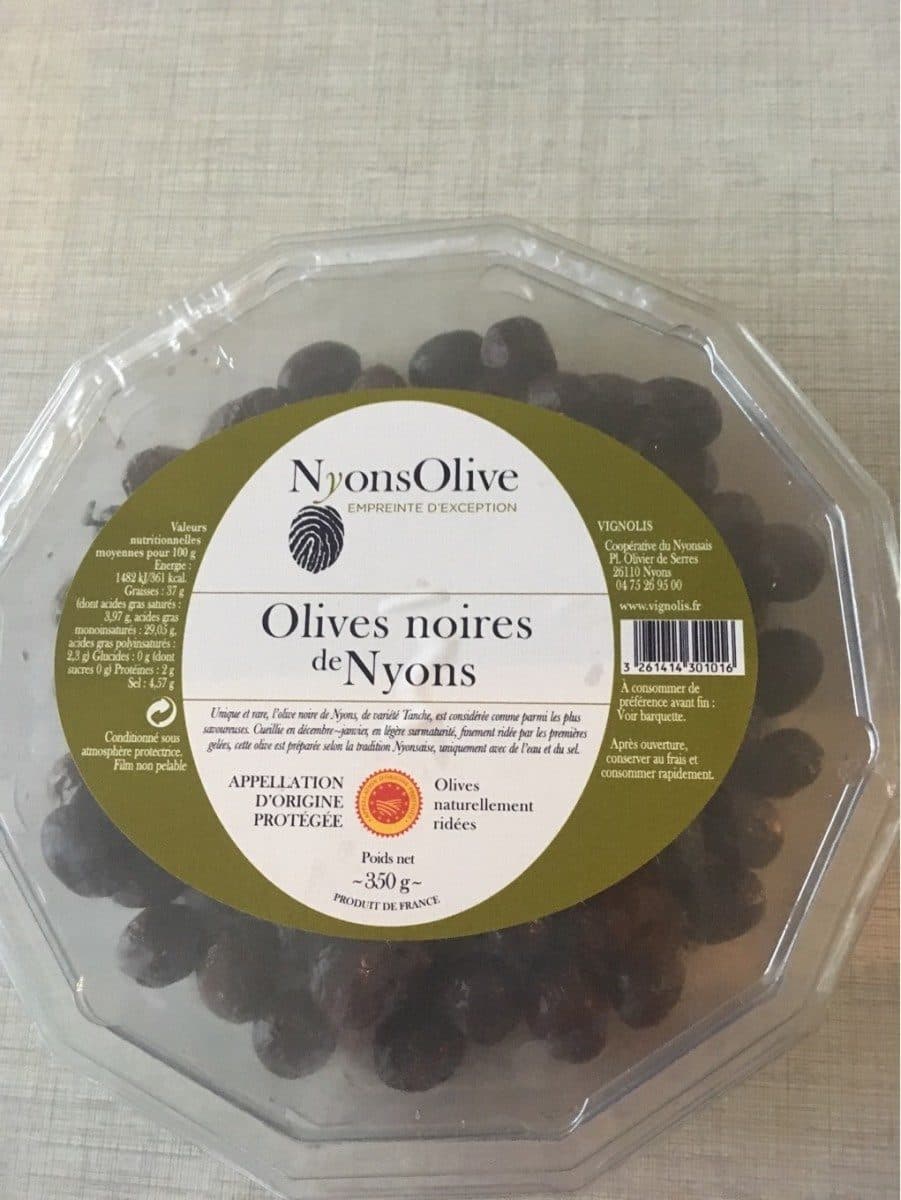 Open Food Facts Olives noires de nyons packshot