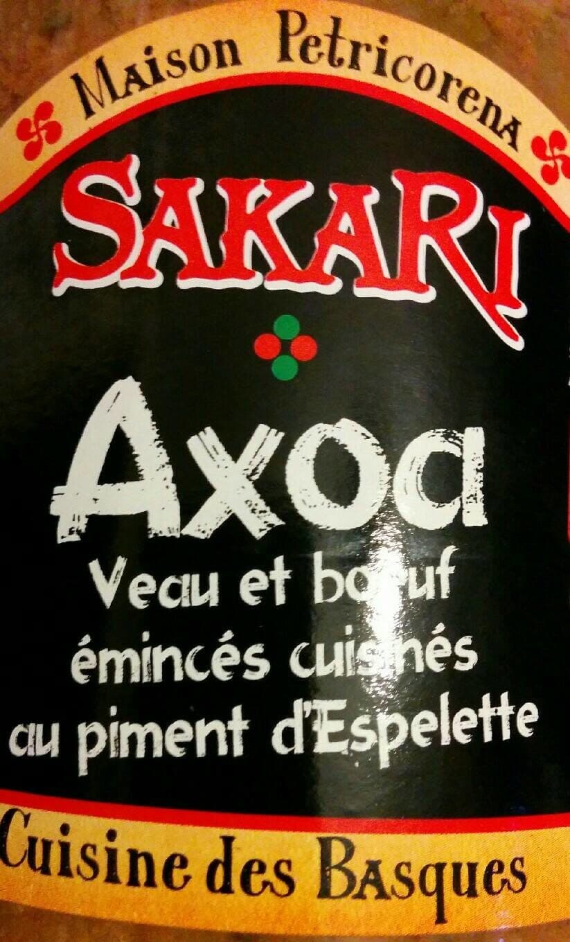 Sakari Axoa veau et bœuf émincés cuisinés au piment d'Espelette packshot